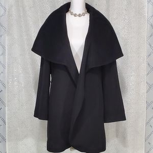 Tahari Women's Oversized Wool Wrap Coat